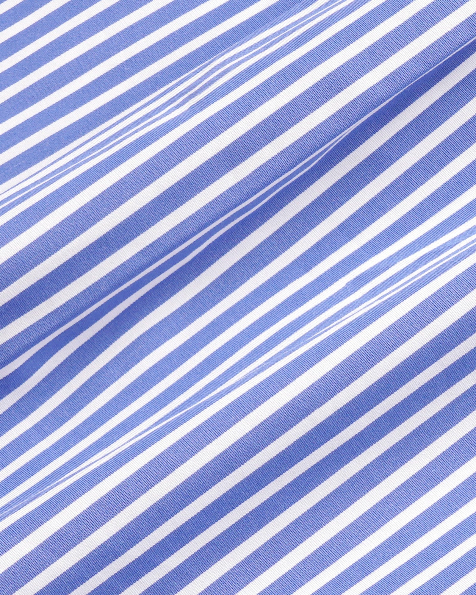 Signature Logo Poplin Skirt - Blue Striped/White