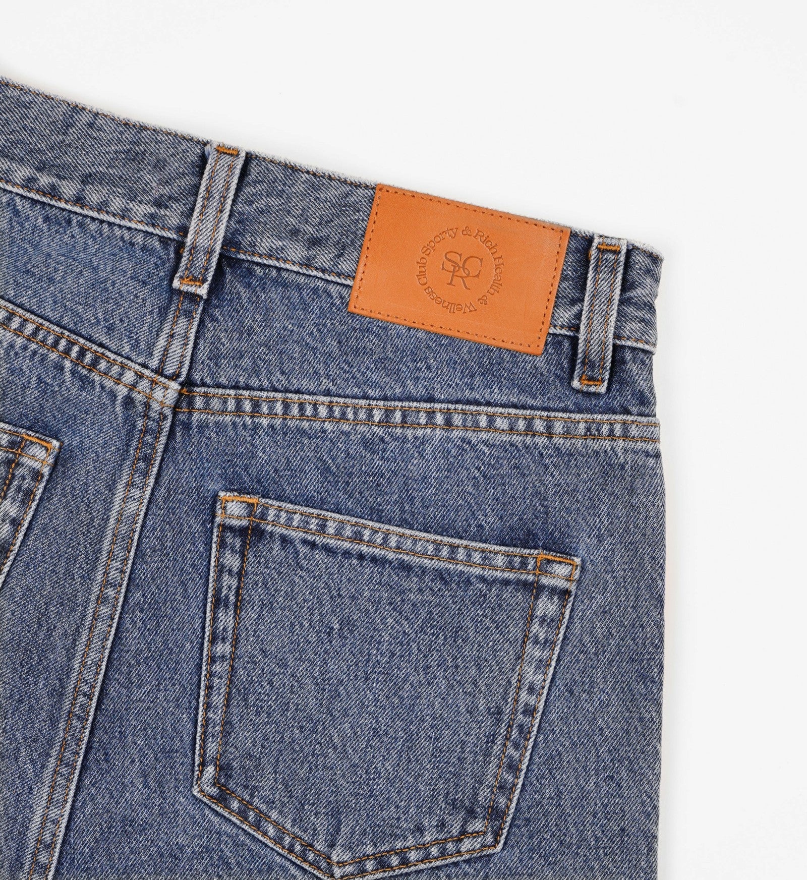 Vintage Fit Straight Leg Denim - Medium Blue