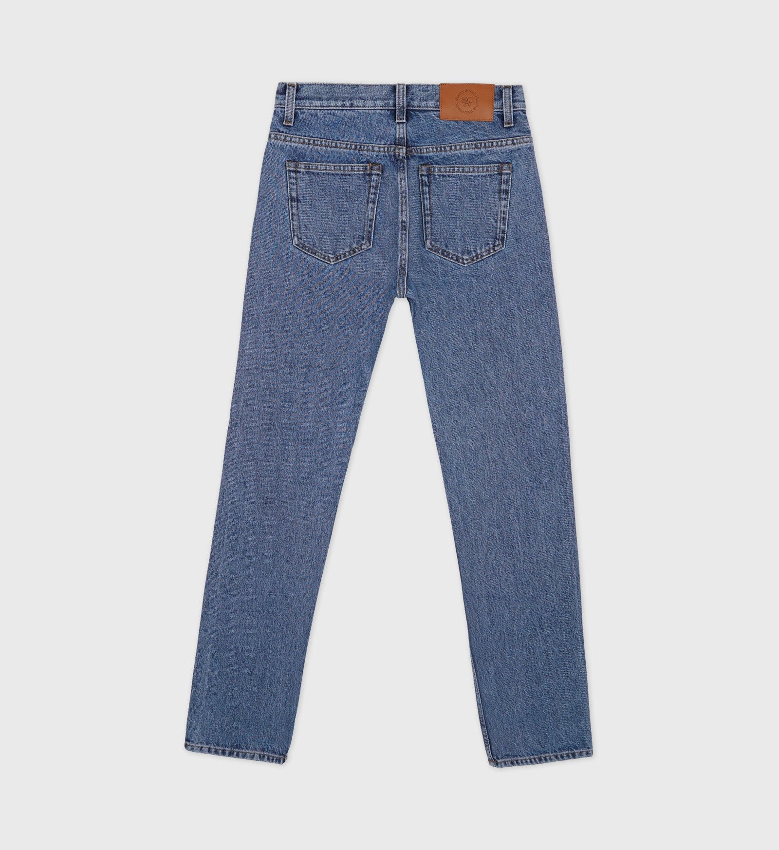 Vintage Fit Straight Leg Denim - Medium Blue