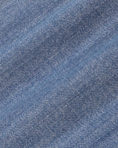 NY Crest Oversized Denim Shirt - Light Blue