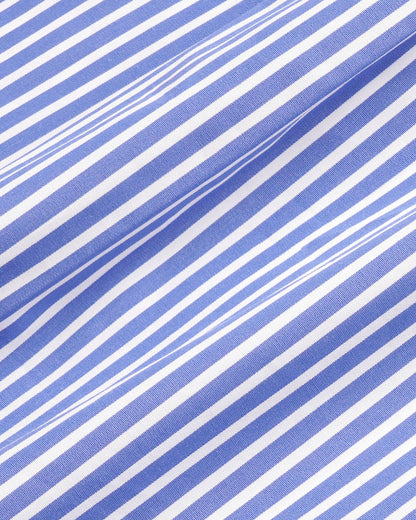 NY Crest Oversized Shirt - Blue Striped