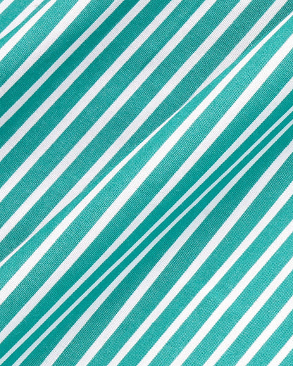 NY Crest Oversized Shirt - Amalfi Green Striped