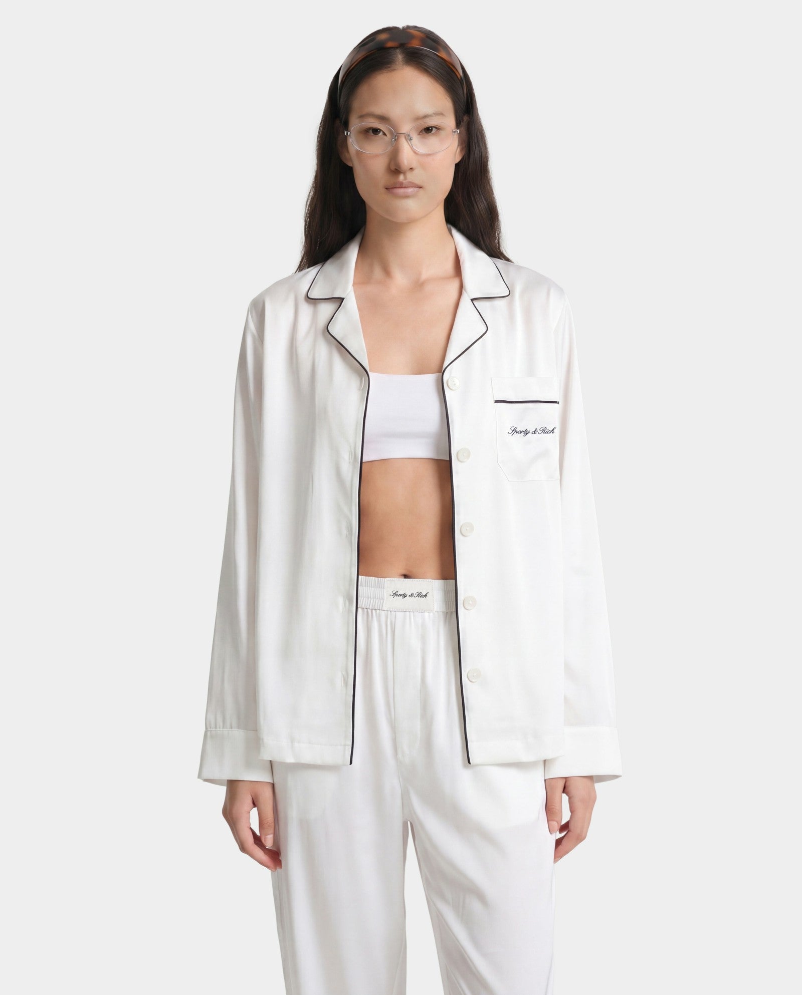 Signature NY Pyjama Shirt - White