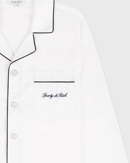 Signature NY Pyjama Shirt - White
