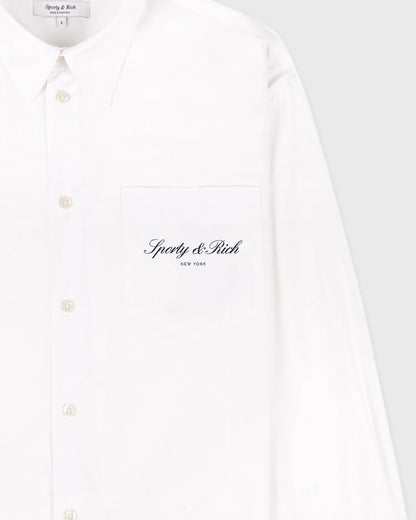Signature NY Oversized Shirt - White
