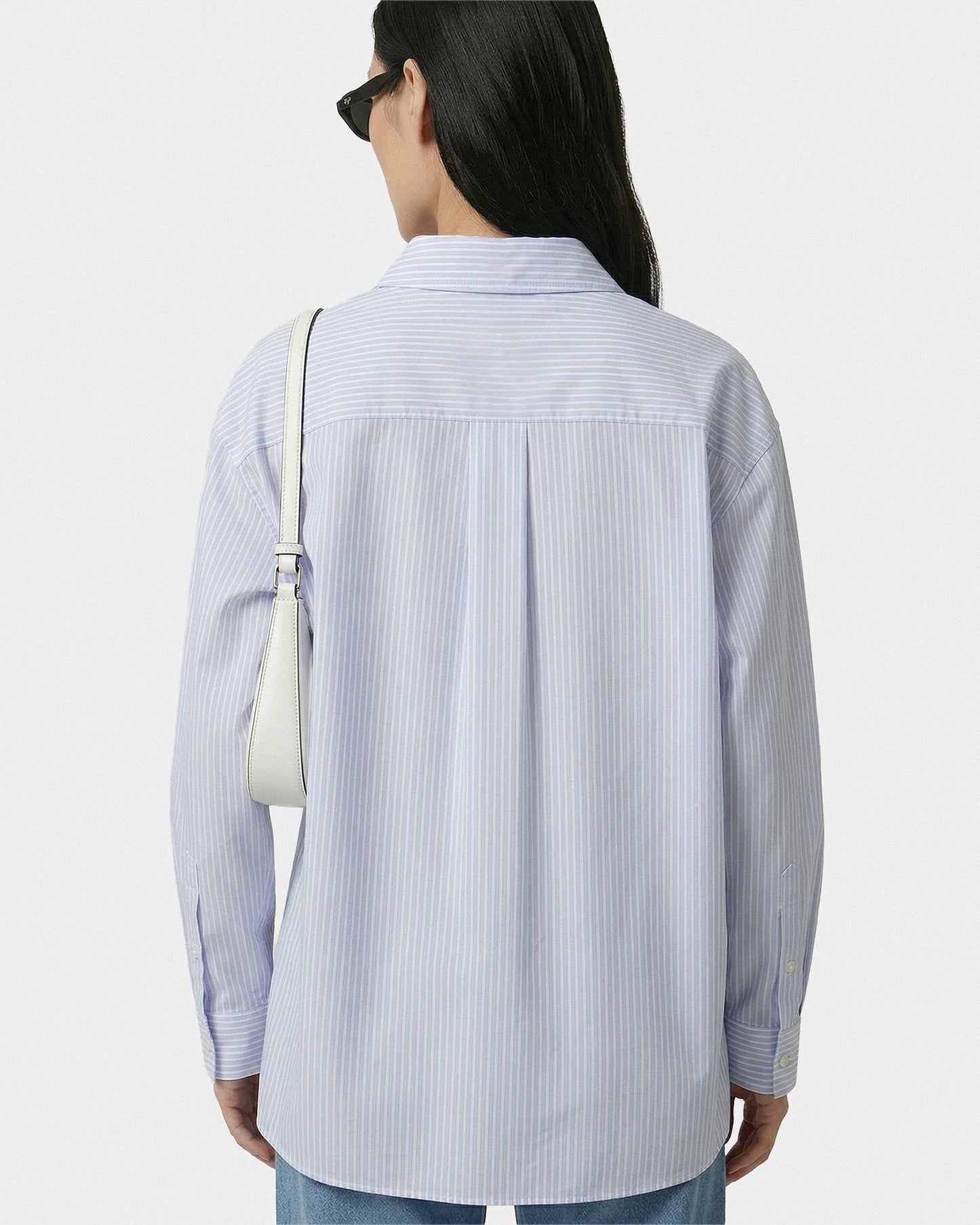 SRC Oversized Shirt - Blue Striped