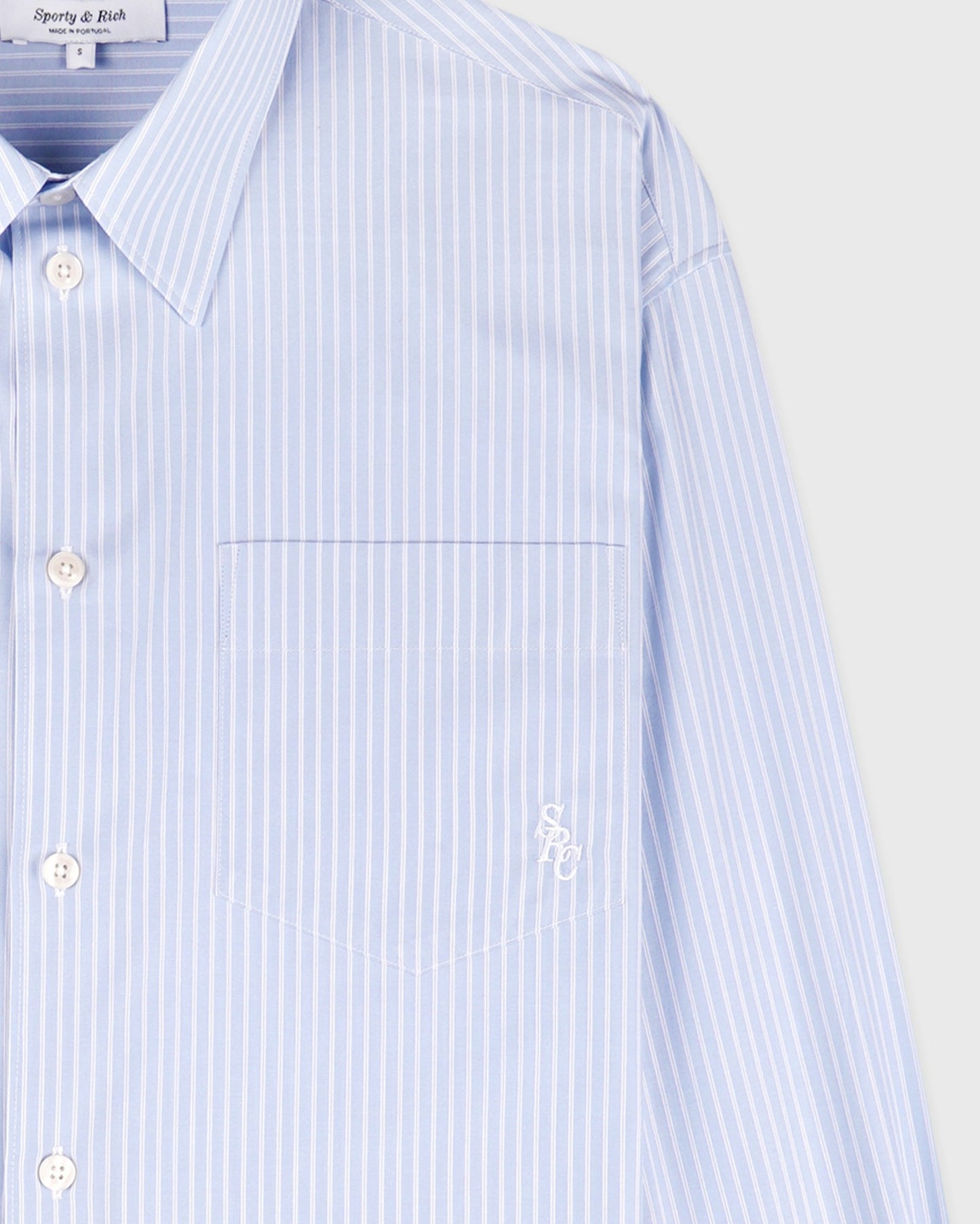 SRC Oversized Shirt - Blue Striped