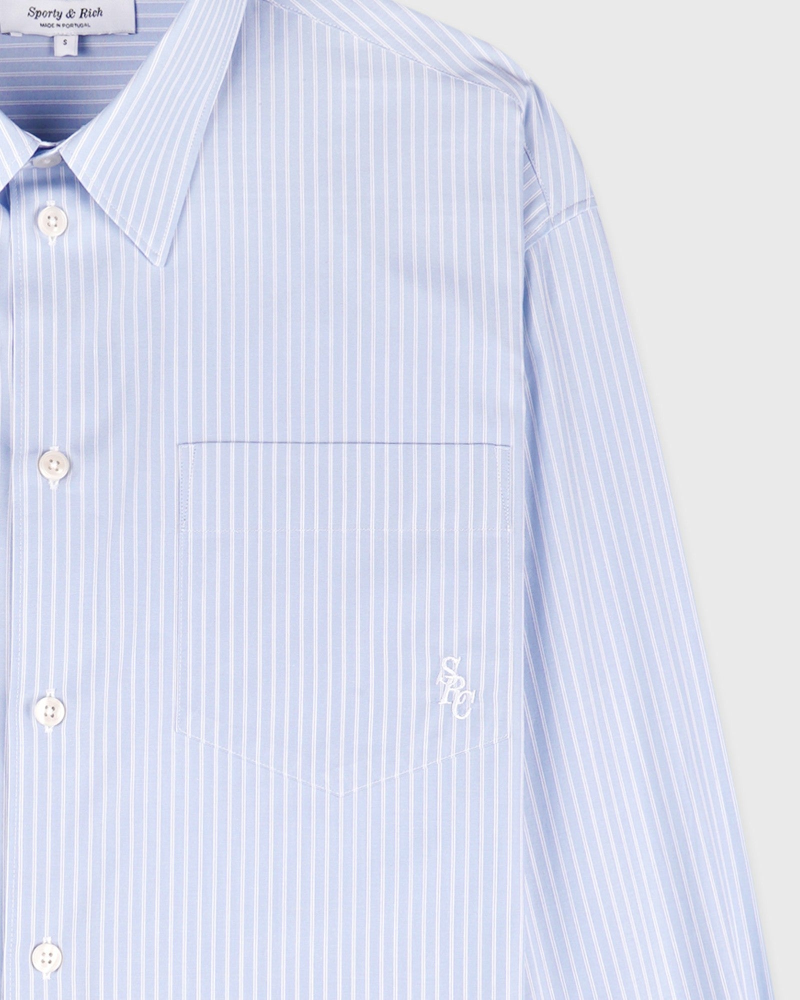 SRC Oversized Shirt - Blue Striped