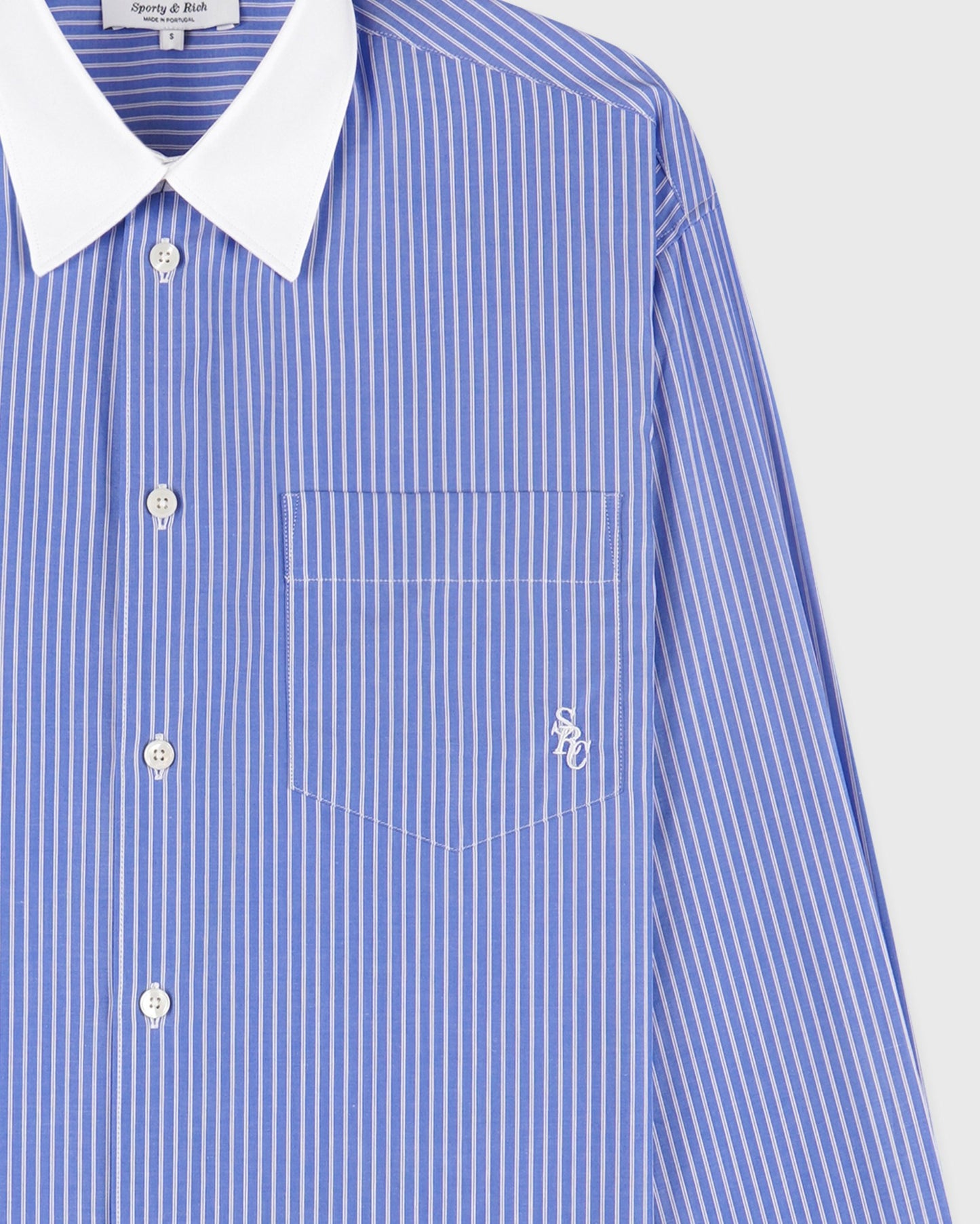 SRC Oversized Shirt - Navy Stripe