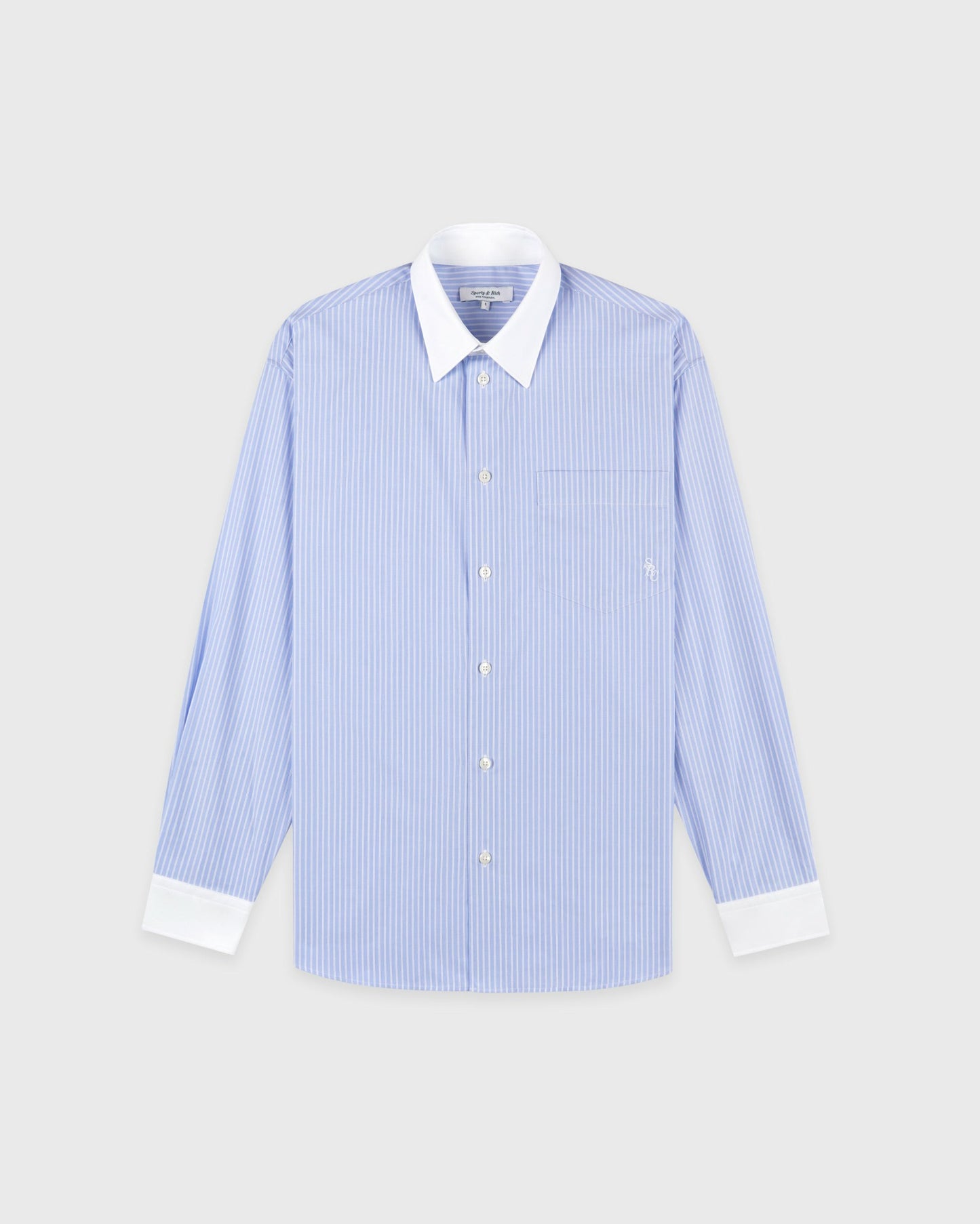 SRC Oversized Shirt - Light Blue Stripe