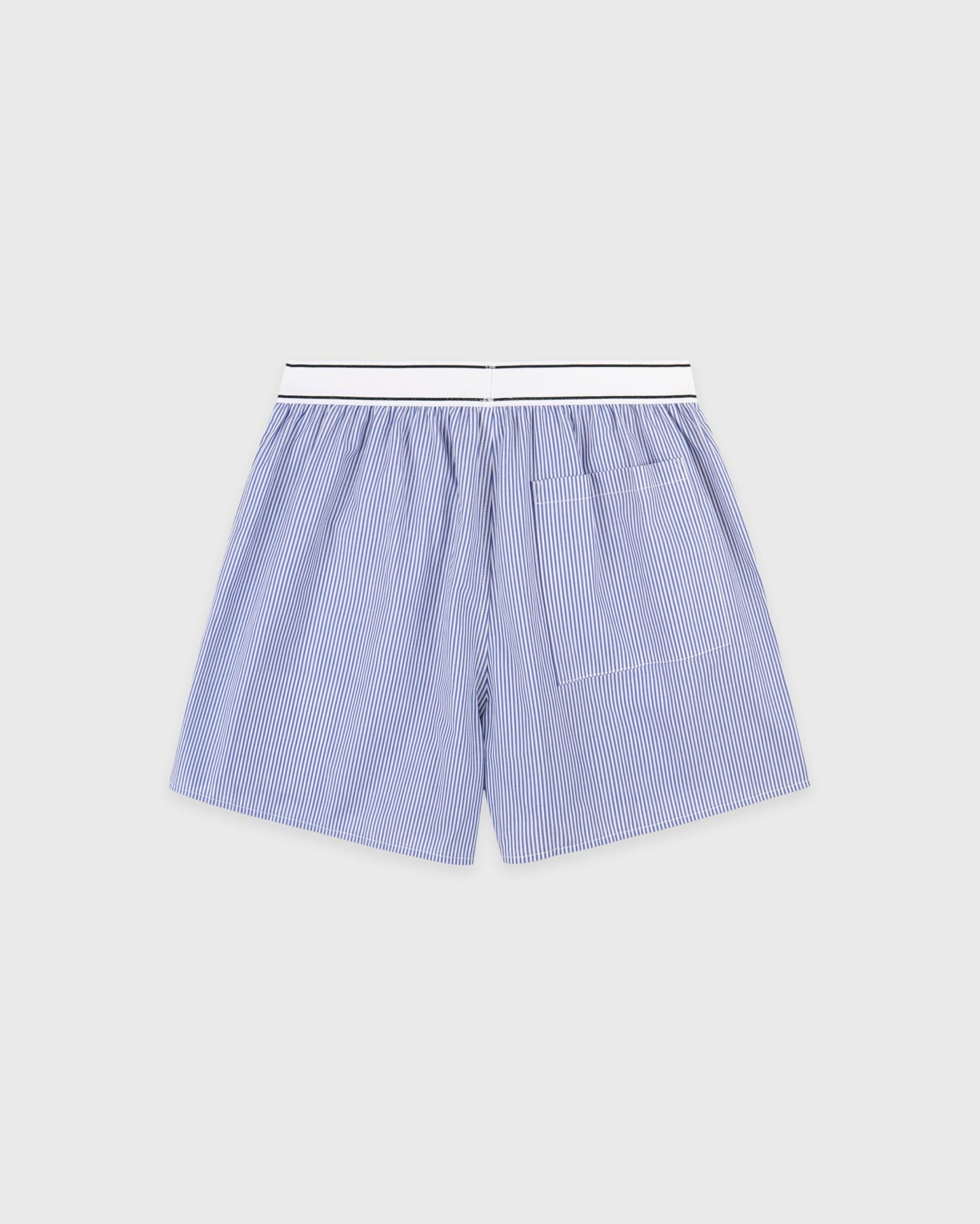 Serif Logo Boxer - Navy Stripe