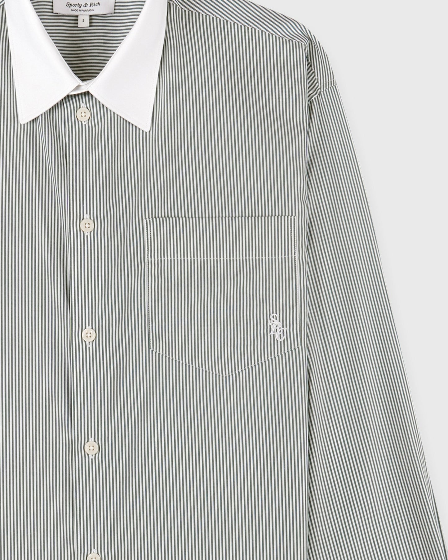 SRC Oversized Shirt - Forest striped