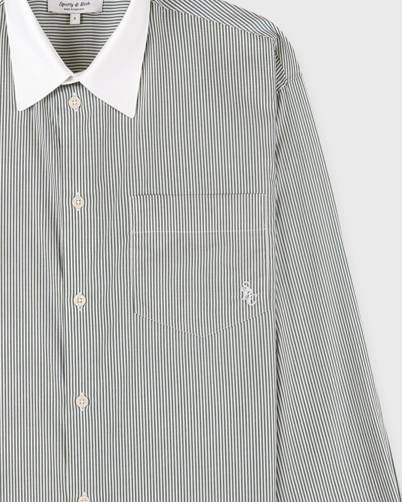 SRC Oversized Shirt - Forest striped