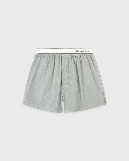 Serif Logo Boxer - Forest striped