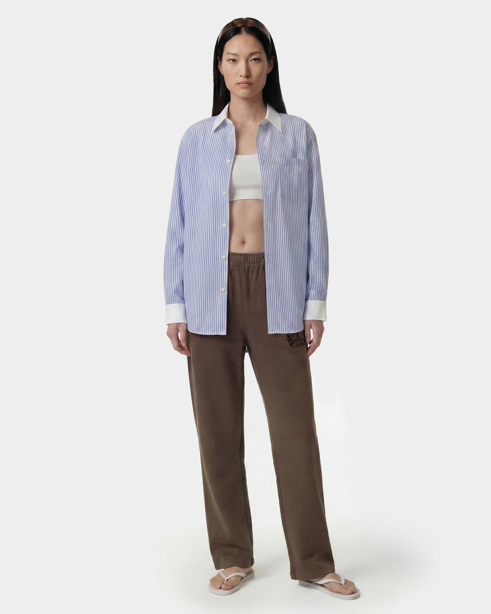 SRC Oversized Shirt - Blue Striped