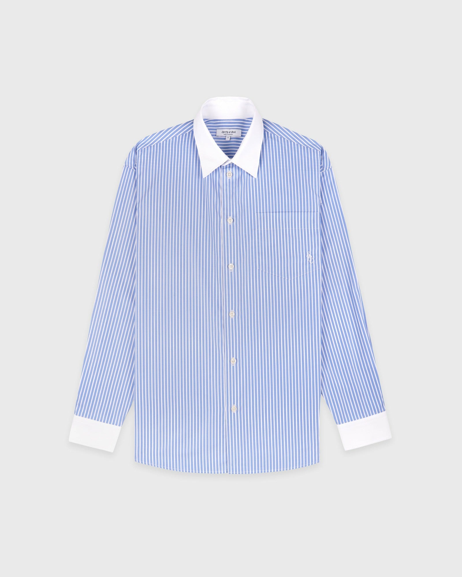SRC Oversized Shirt - Blue Striped