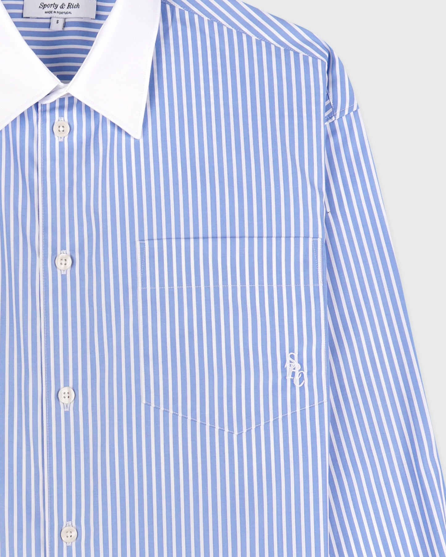 SRC Oversized Shirt - Blue Striped