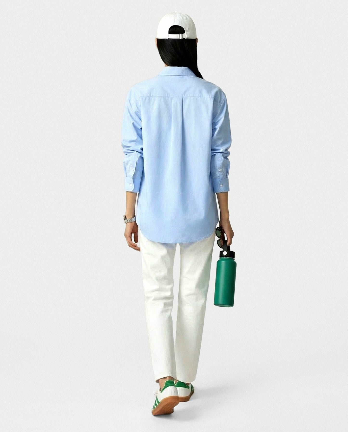 SRC Oversized Shirt - Ciel/Navy