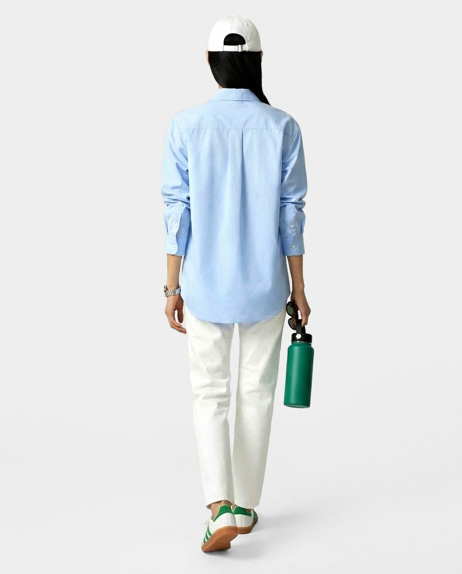 SRC Oversized Shirt - Ciel/Navy