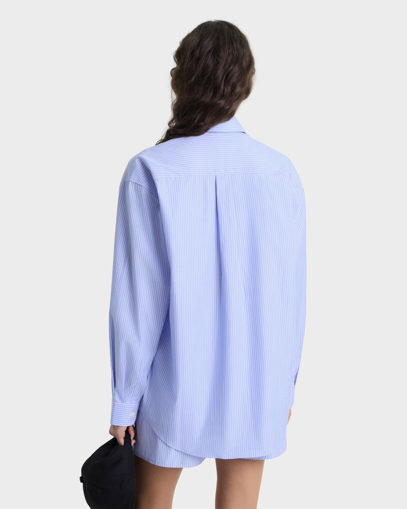 Heritage Yankees Serif Oversized Shirt - Blue Stripe/Navy