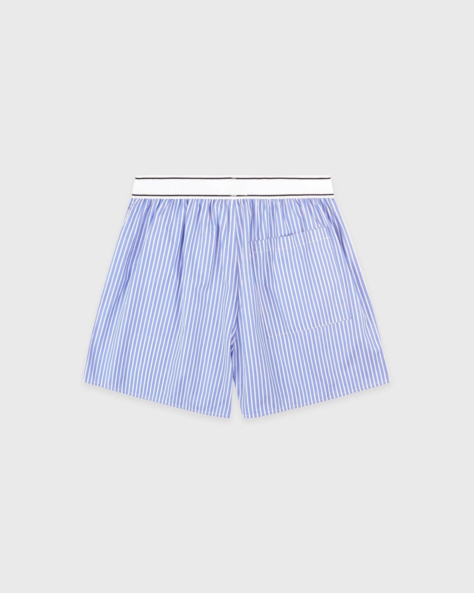 Serif Logo Boxer - Navy Stripe
