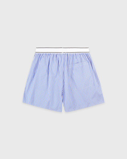Serif Logo Boxer - Navy Stripe