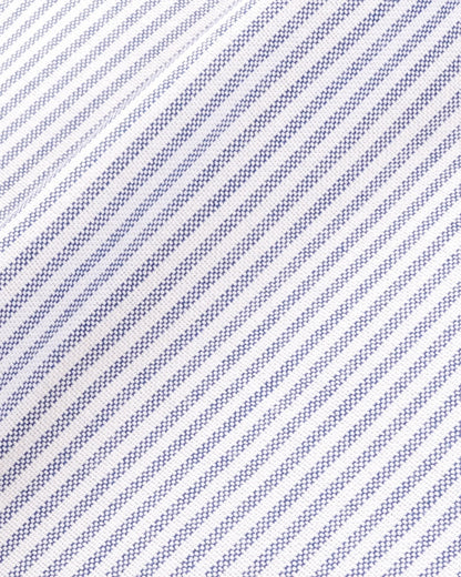 SRC Oversized Oxford Shirt - Navy Stripe