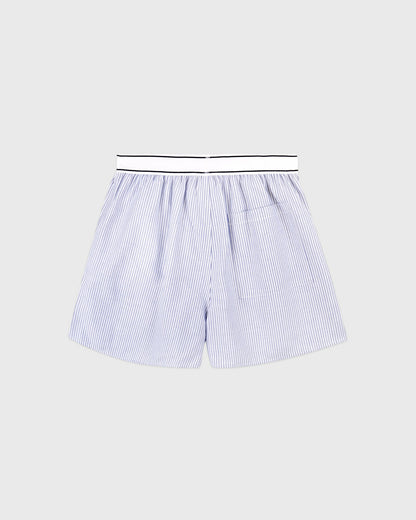 Serif Logo Oxford Boxer - Navy Stripe