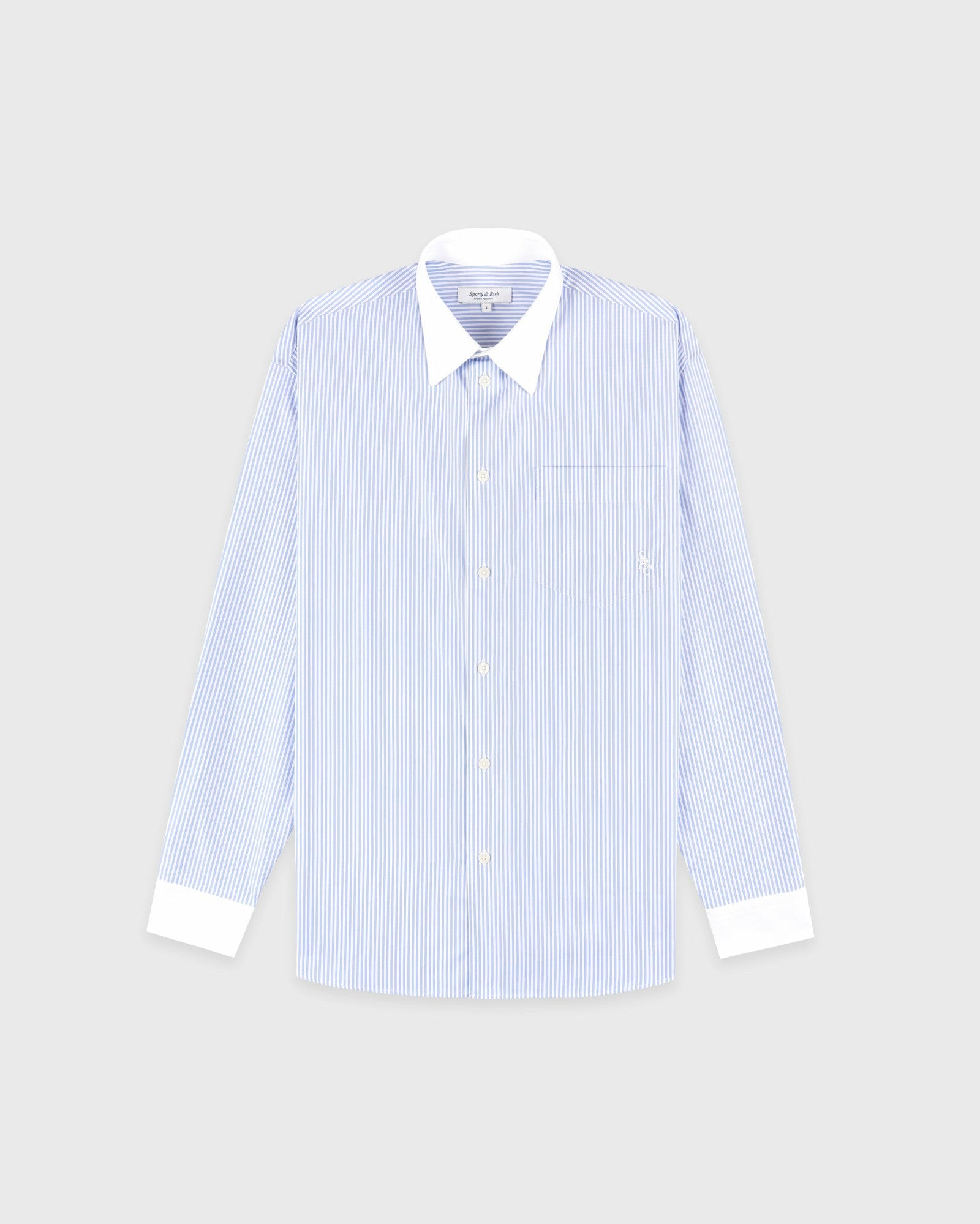 SRC Oversized Shirt - Blue Stripe