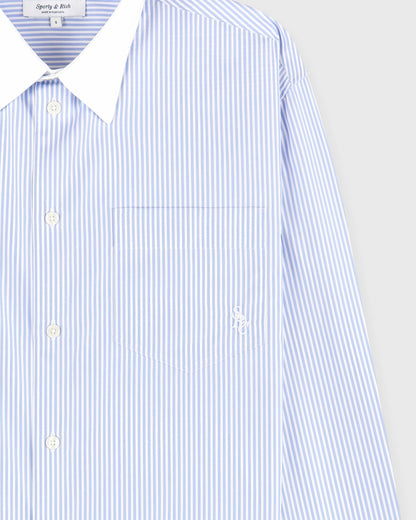 SRC Oversized Shirt - Blue Stripe