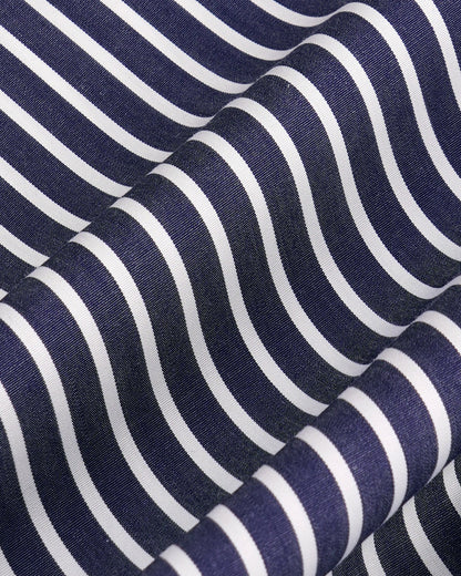 Vendome Oversized Shirt - Blue Striped