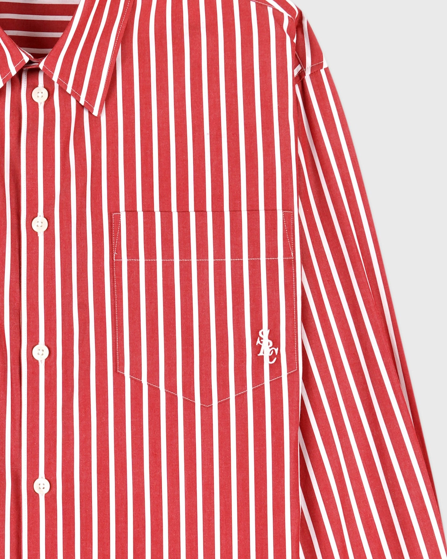 SRC Oversized Shirt - Ruby Stripe