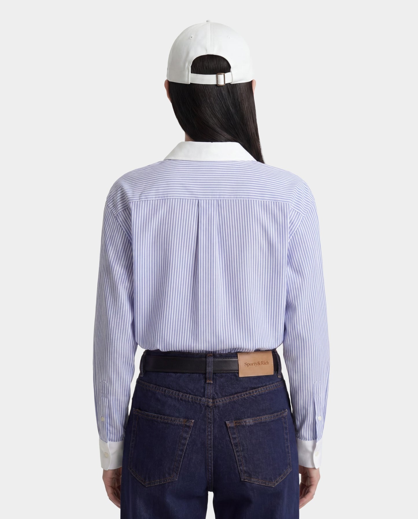 SRC Oversized Shirt - Blue Striped