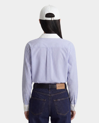 SRC Oversized Shirt - Blue Striped
