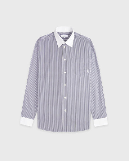 SRC Oversized Shirt - Navy Stripe