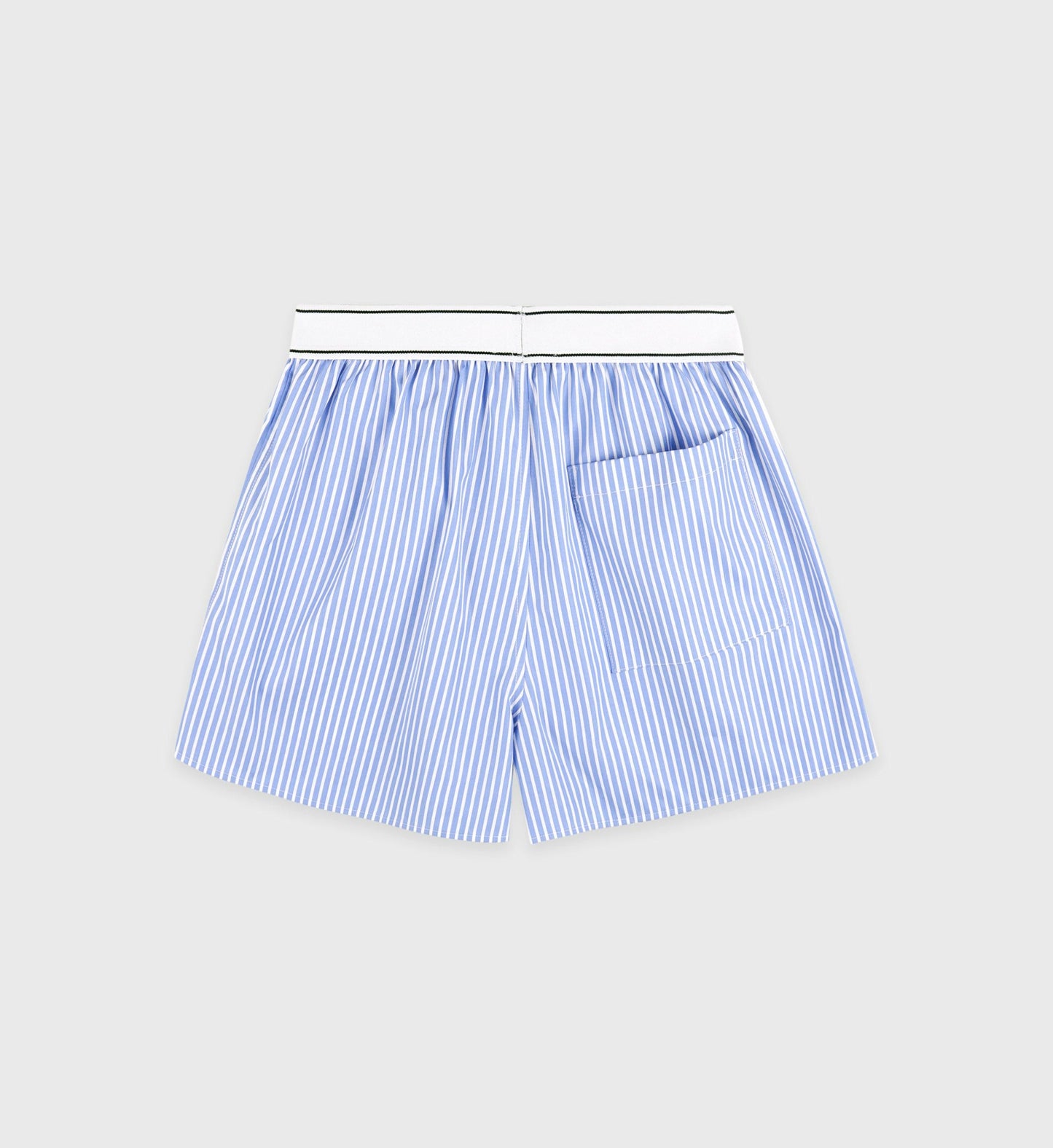 Italic Logo Boxer Short - Light Blue Striped