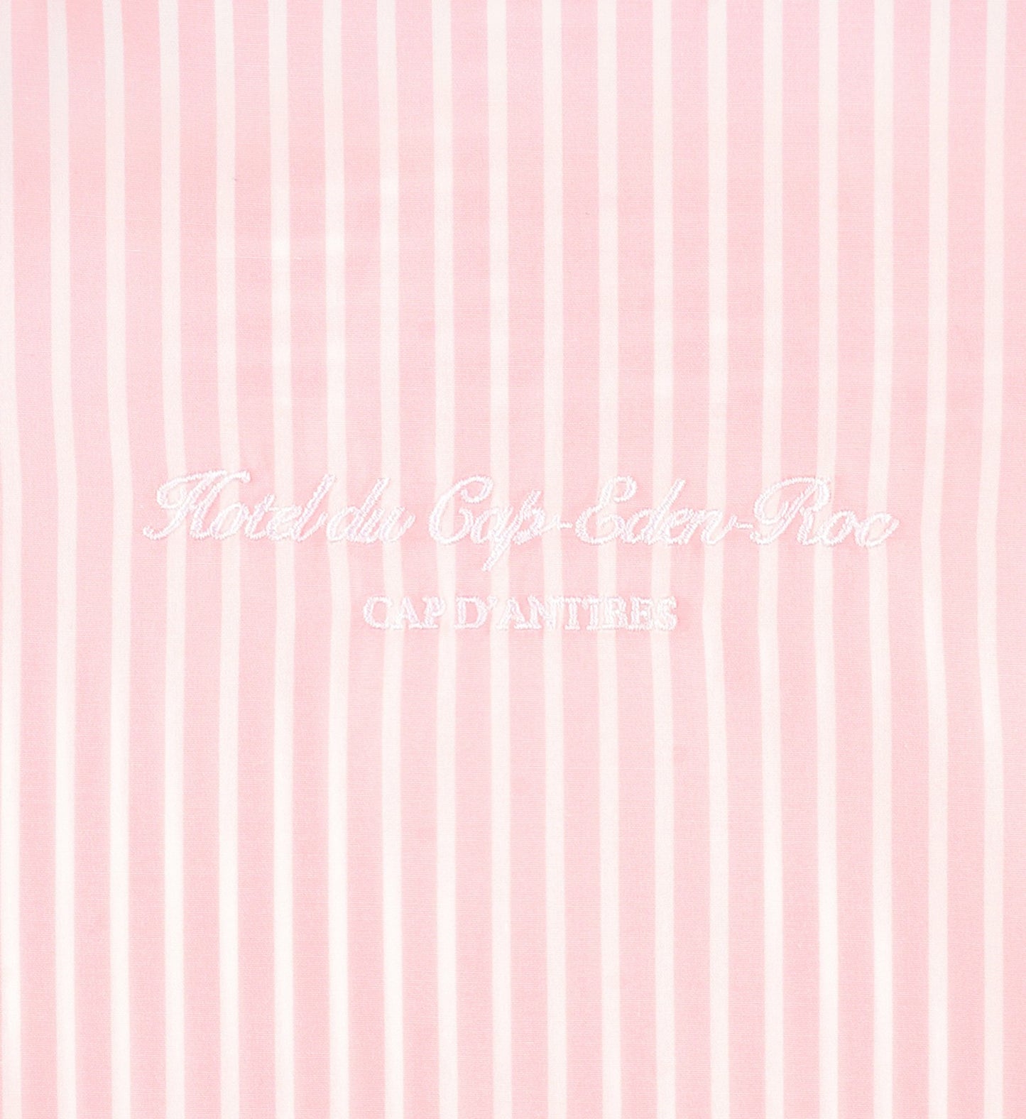 Eden Script Oversized Shirt - Pink/White Thin Stripe