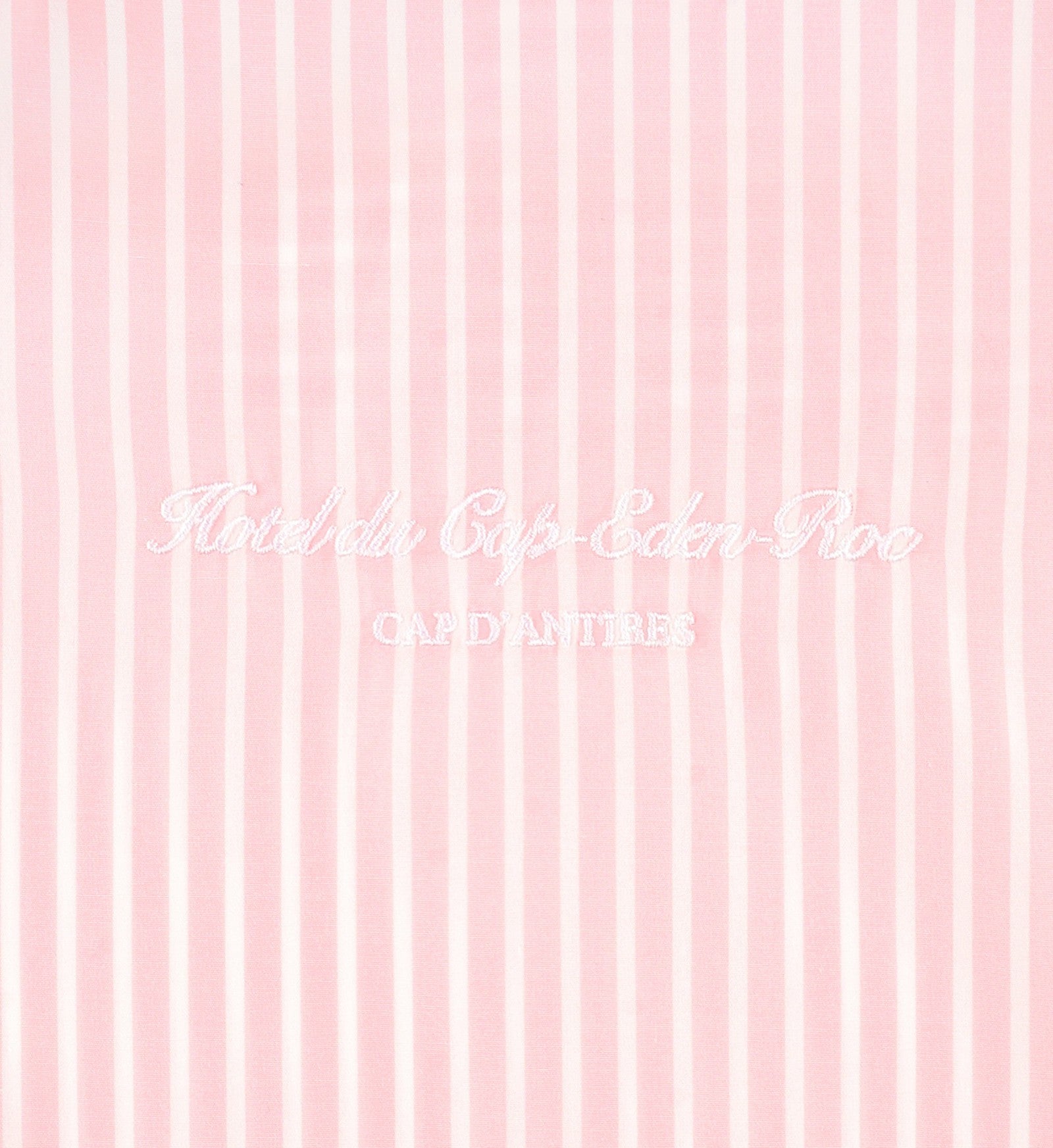 Eden Script Oversized Shirt - Pink/White Thin Stripe
