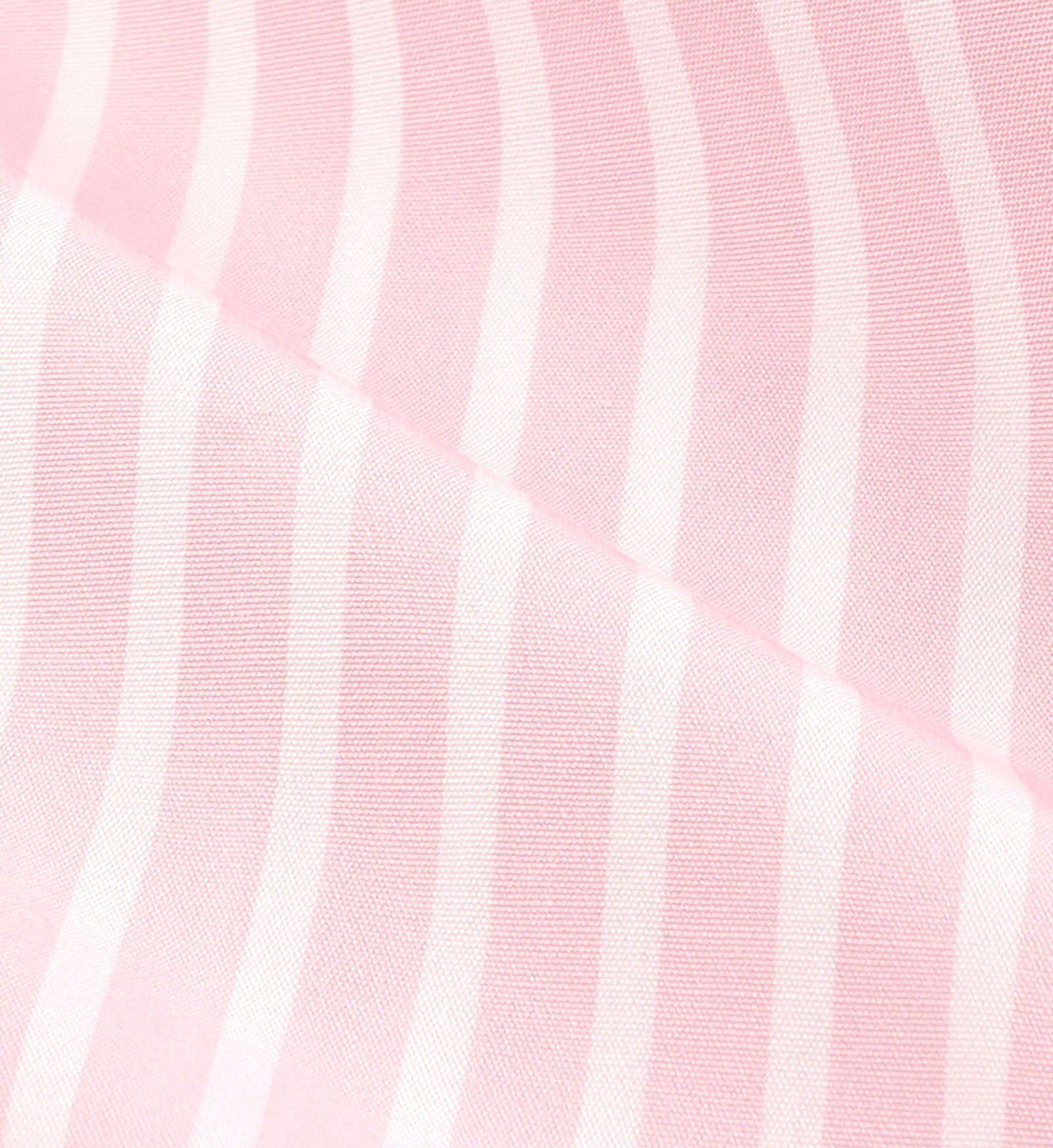 Eden Script Oversized Shirt - Pink/White Thin Stripe