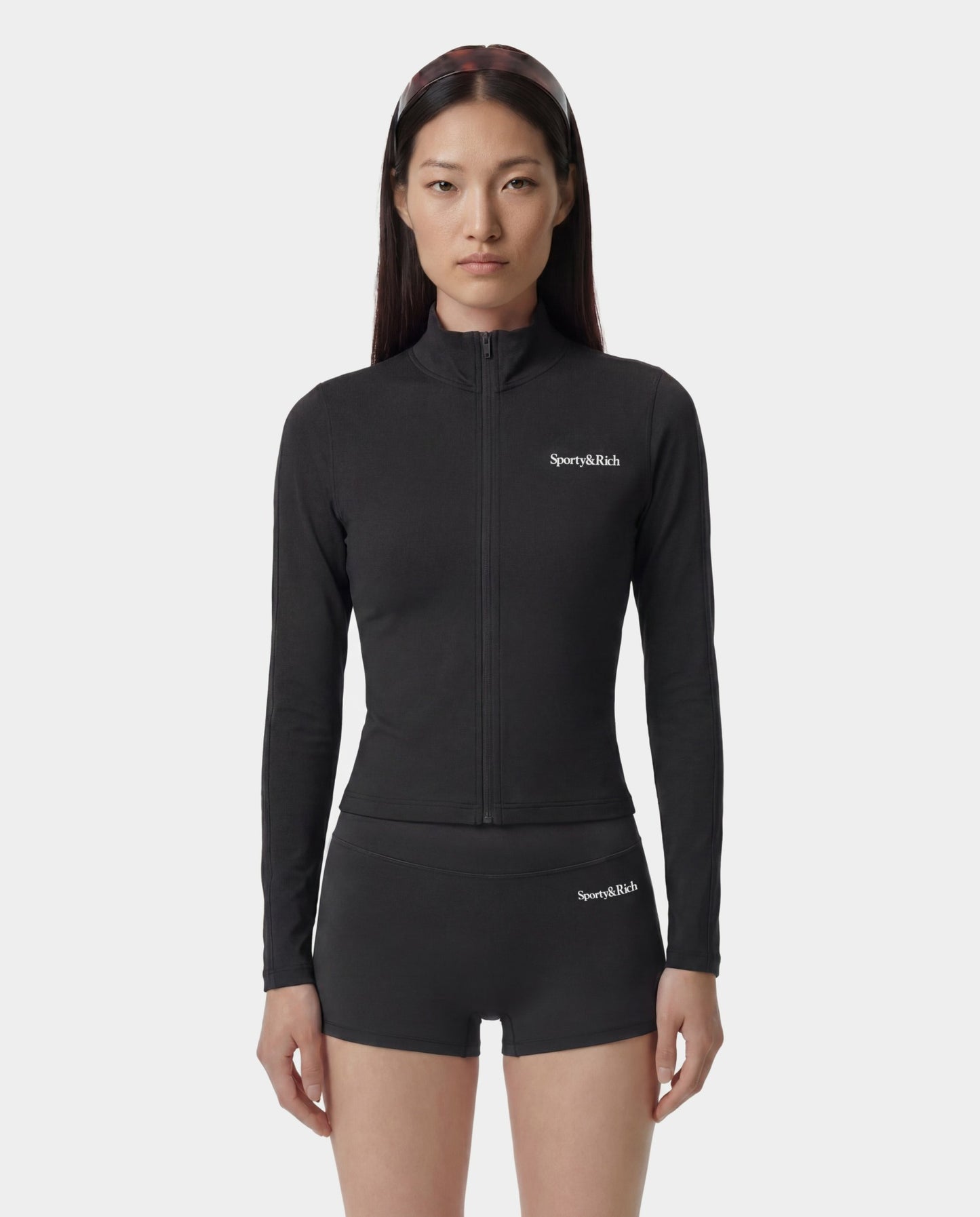 Serif Logo Sports Jacket - Carbon
