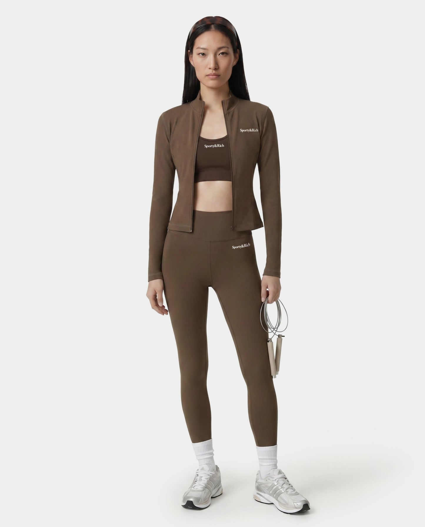 Serif Logo Sports Jacket - Sand