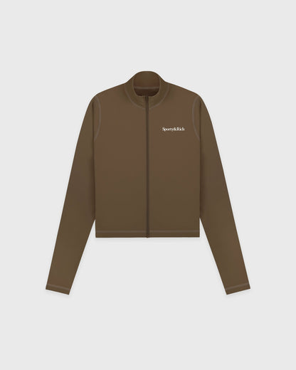 Serif Logo Sports Jacket - Sand