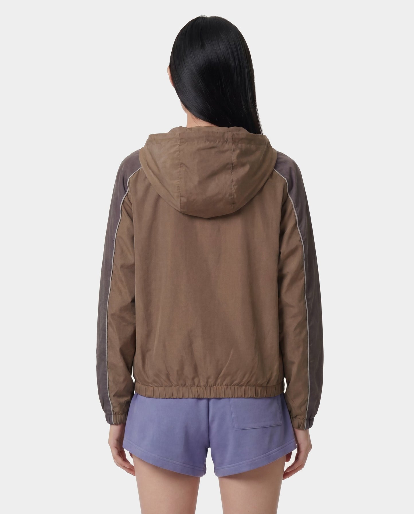 Serif Logo Gym Jacket - Sand/Carbon/White