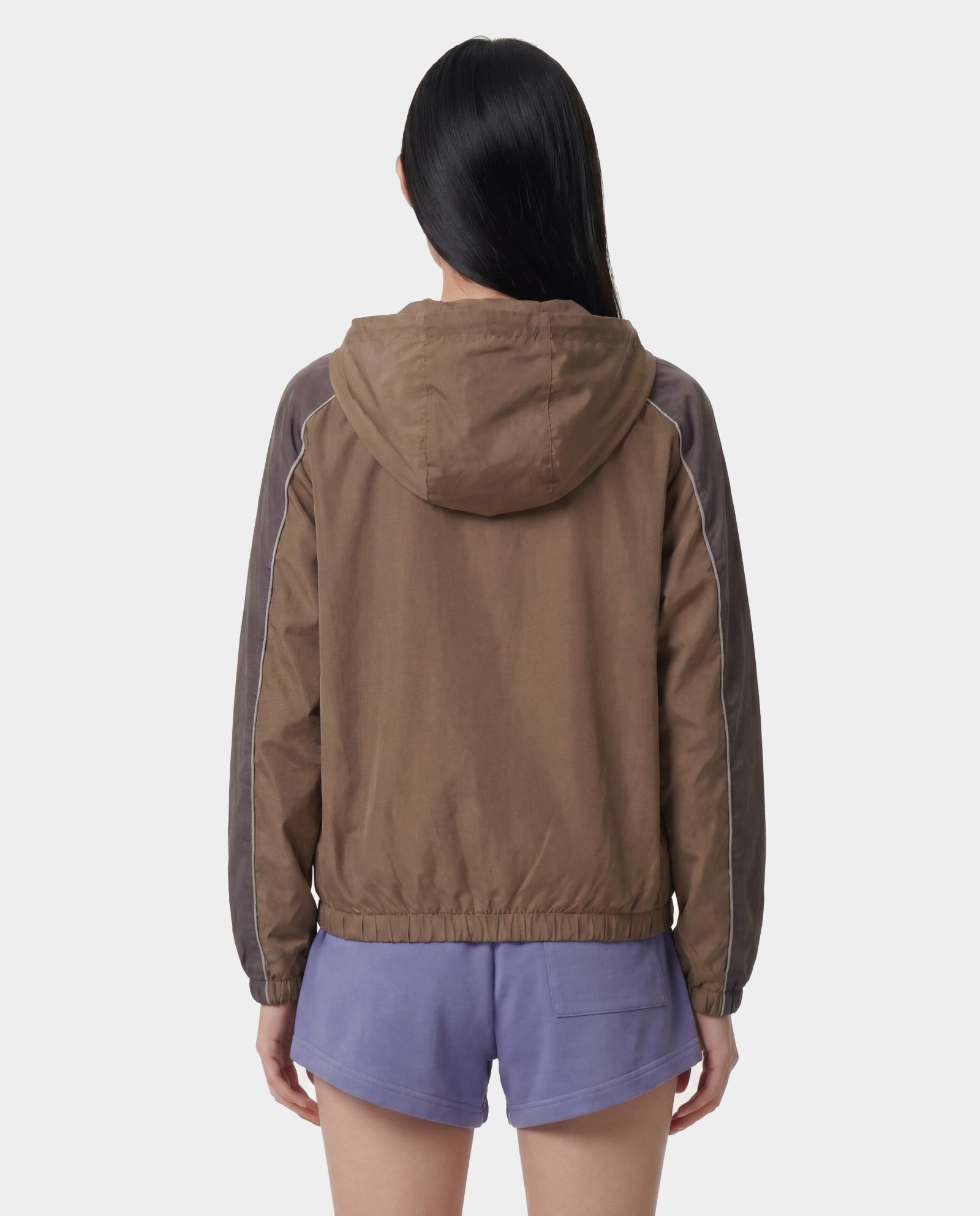 Serif Logo Gym Jacket - Sand/Carbon/White