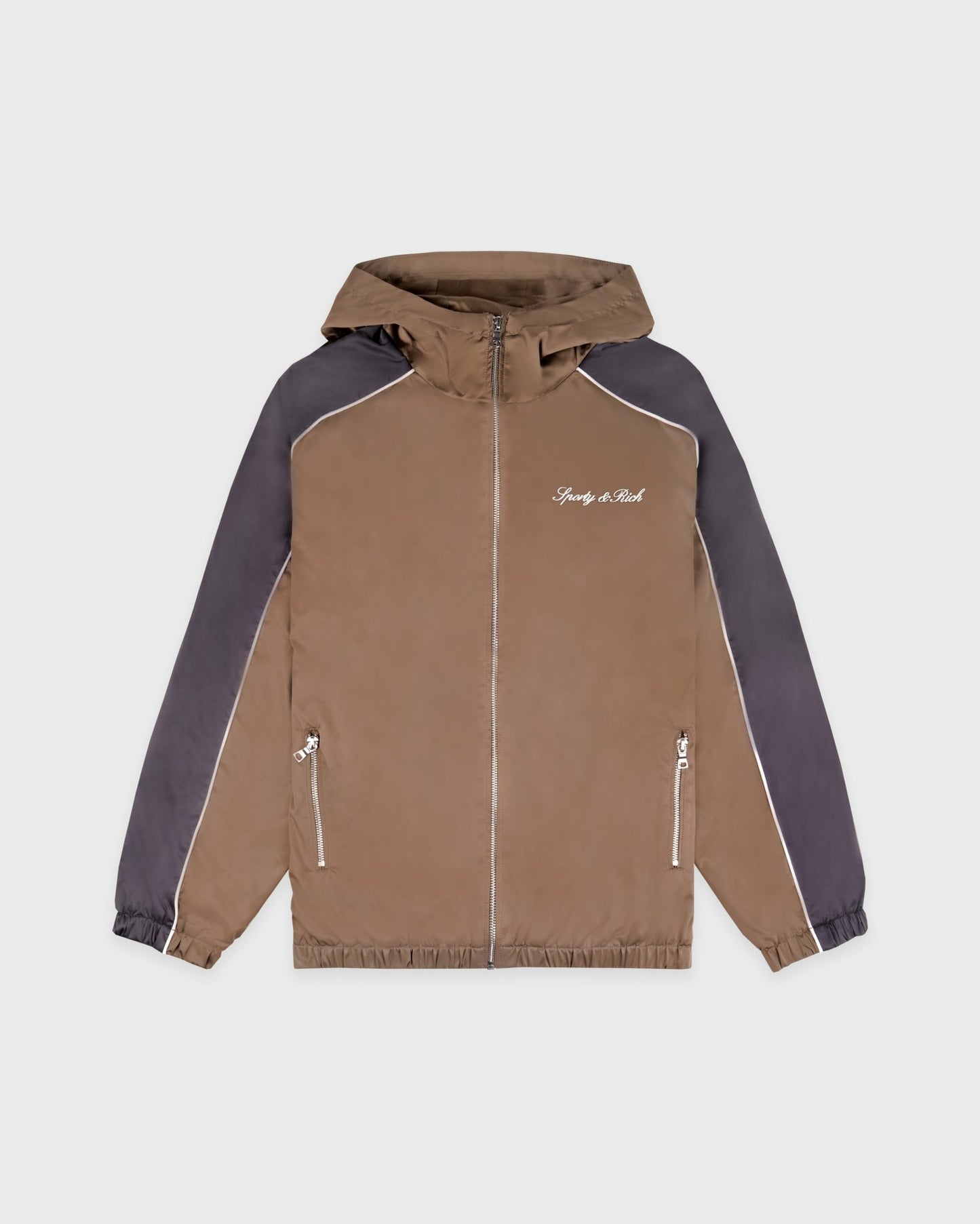 Serif Logo Gym Jacket - Sand/Carbon/White