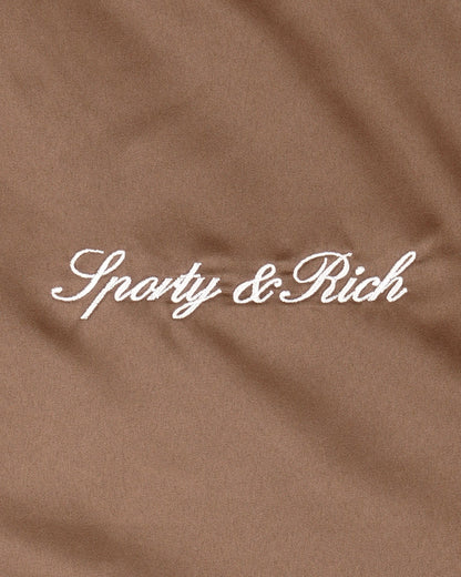 Serif Logo Gym Jacket - Sand/Carbon/White