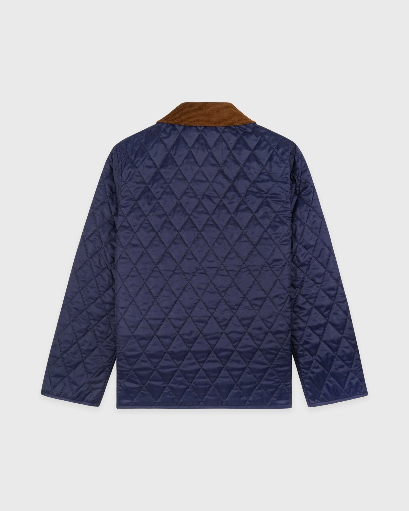 NY Crest Nylon Quilted Jacket - Navy/Tan