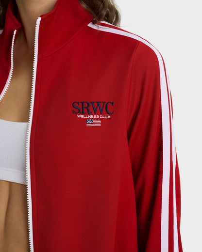 Nautical Elio Track Jacket - Ruby