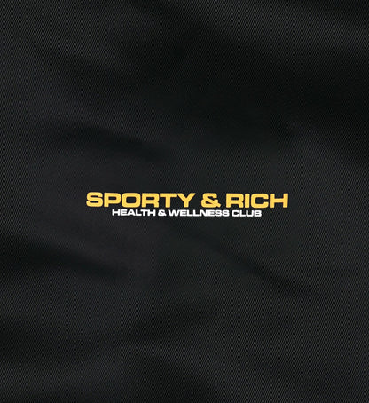 Bold Health Nylon Windbreaker - Black/Gold