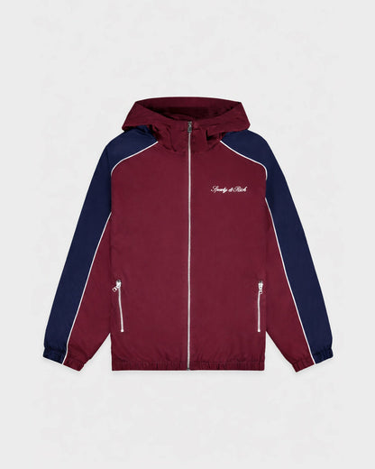 Signature Logo Gym Jacket - Bordeaux/White/Navy